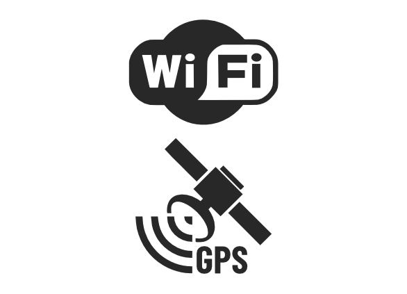 Icons wifi e gps