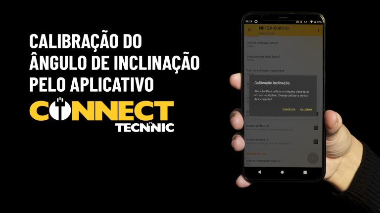 capa do vídeo intitulado "calibração do ângulo do inclinômetro pelo aplicativo Tecnnic Connect"