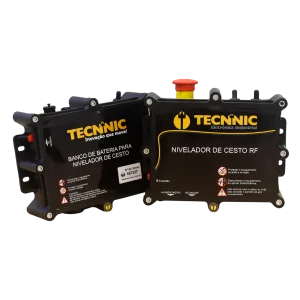 photo of basket leveler kit + battery bank for Tecnnic basket leveler.